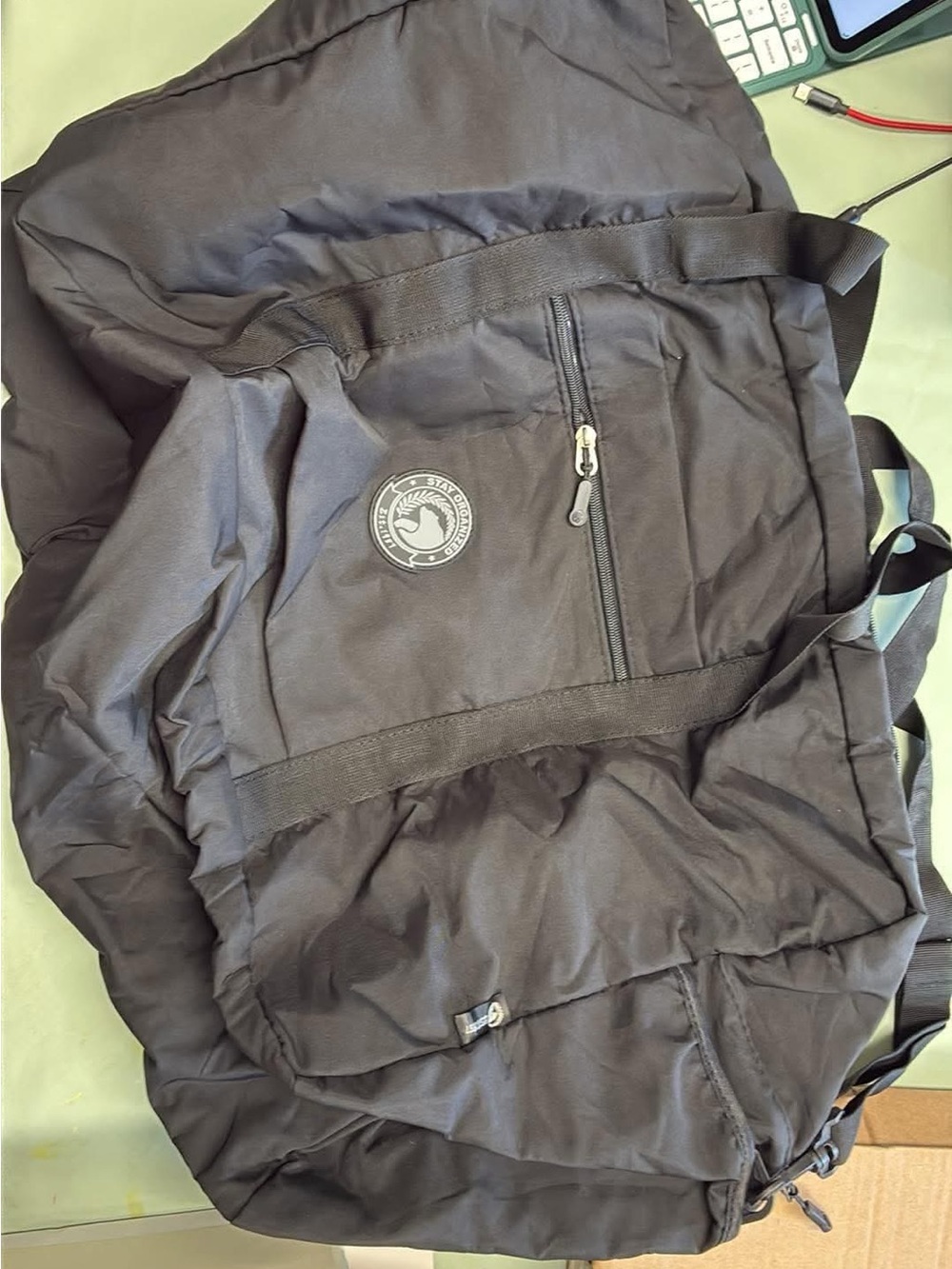 Black Men's Travel Duffel Bag - Unbranded